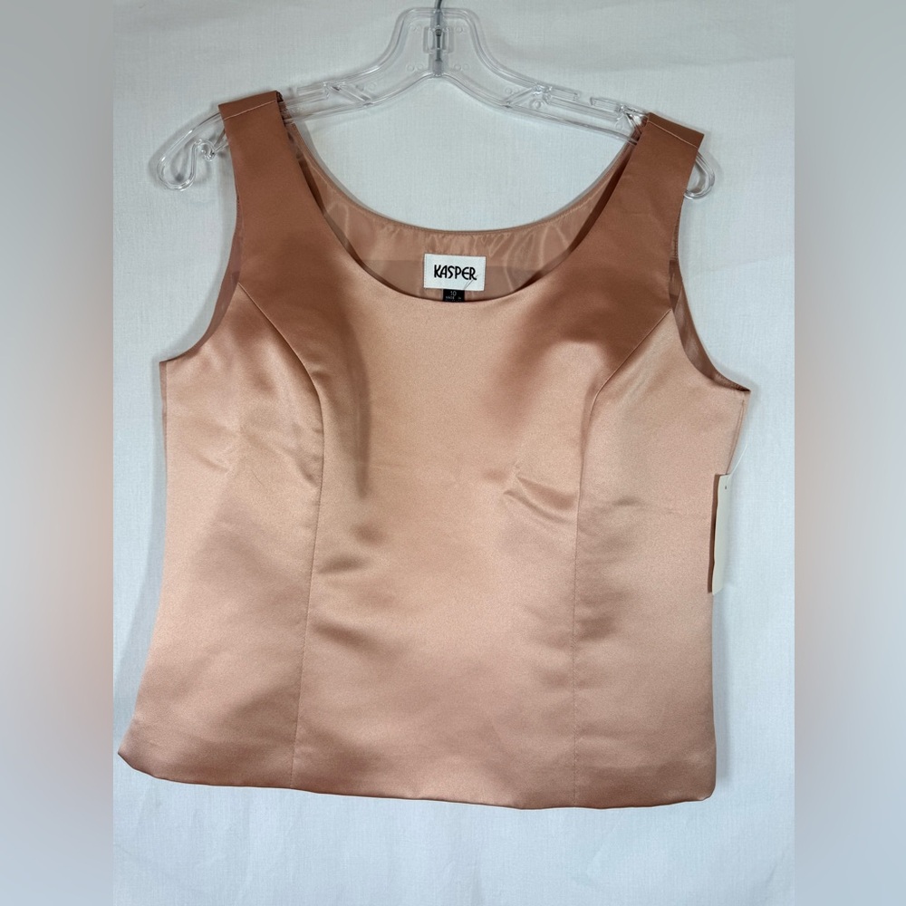 Kasper Women's rose gold Sleeveless Top